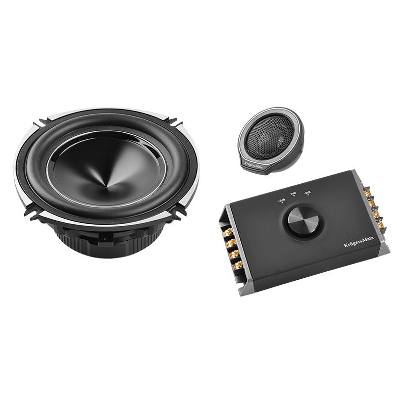 Set difuzoare auto de 5 inch cu tweetere și filtre Kruger Matz KM520T11