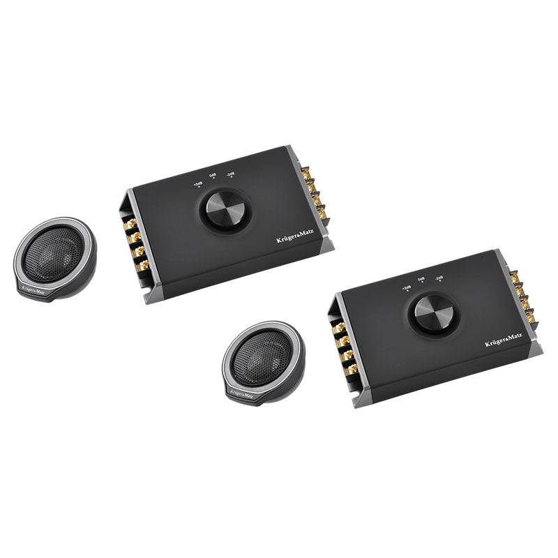 Set difuzoare auto de 5 inch cu tweetere și filtre Kruger Matz KM520T11