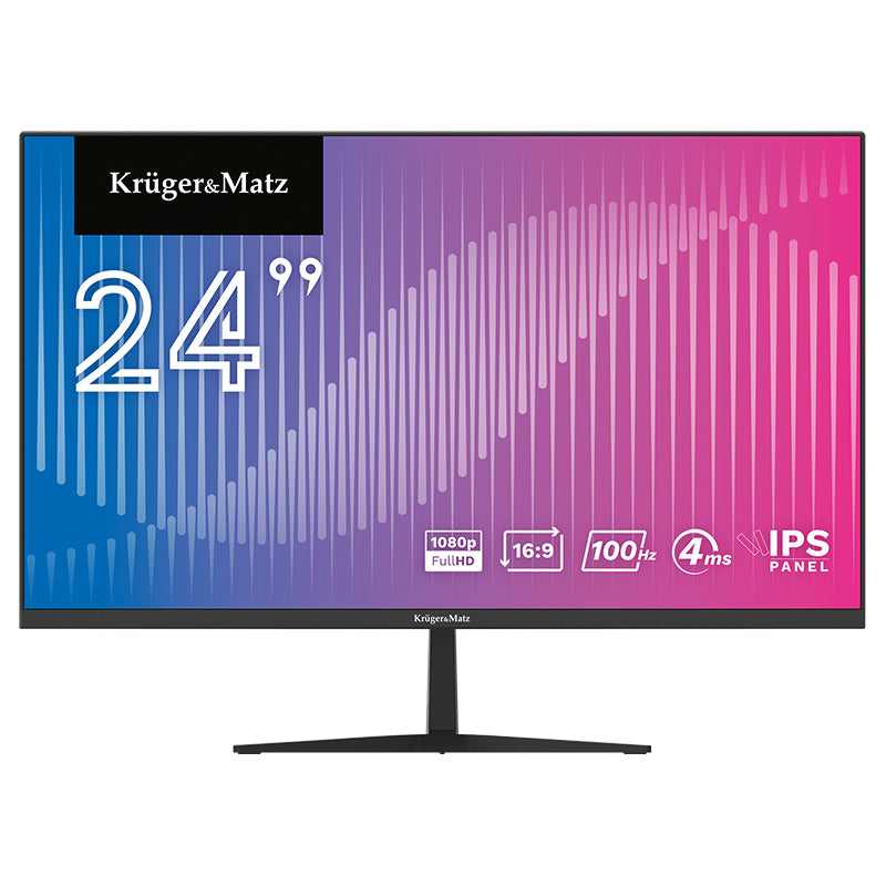 Monitor 24 inch IPS 100Hz, filtru lumină albastră, HDMI Kruger Matz KM9901-MT24