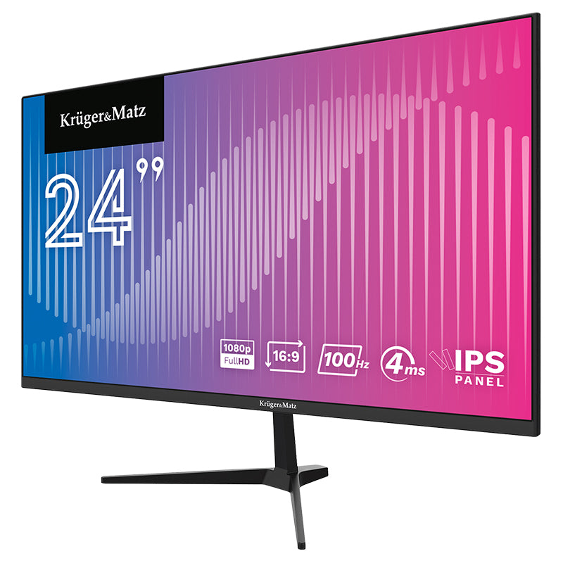 Monitor 24 inch IPS 100Hz, filtru lumină albastră, HDMI Kruger Matz KM9901-MT24