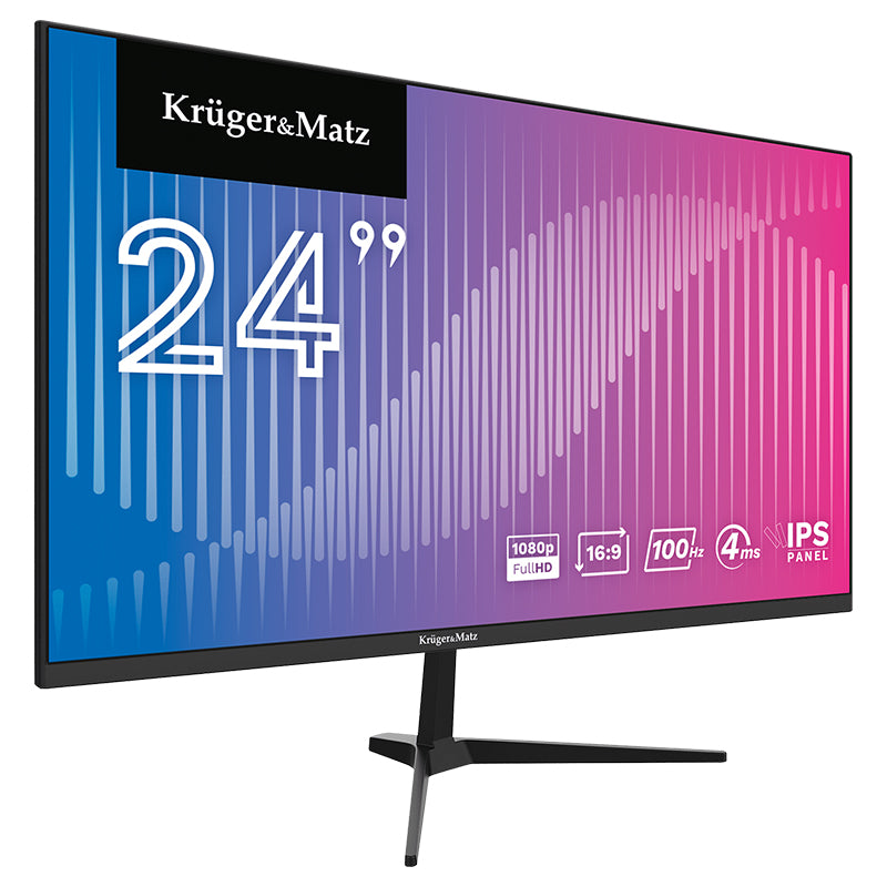 Monitor 24 inch IPS 100Hz, filtru lumină albastră, HDMI Kruger Matz KM9901-MT24