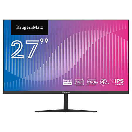 Monitor 27 inch IPS 100 Hz, Full HD, difuzoare integrate Kruger Matz KM9901-MT27