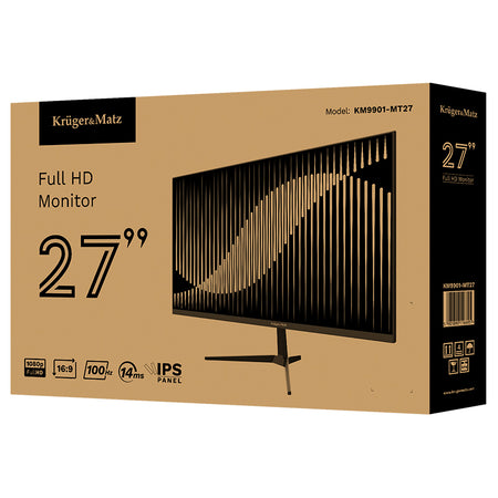 Monitor 27 inch IPS 100 Hz, Full HD, difuzoare integrate Kruger Matz KM9901-MT27