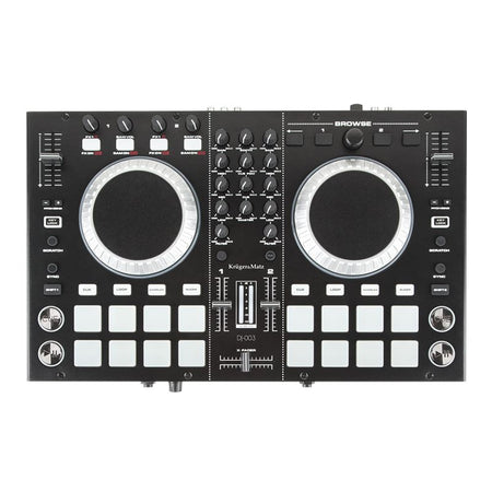 Consolă DJ 4 canale cu efecte, Virtual DJ, USB Kruger Matz KMDJ003