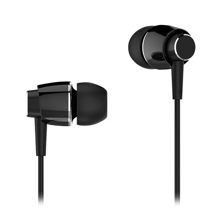 Căști in-ear negre cu microfon și conector de 3,5 mm Kruger Matz KMPB1-B