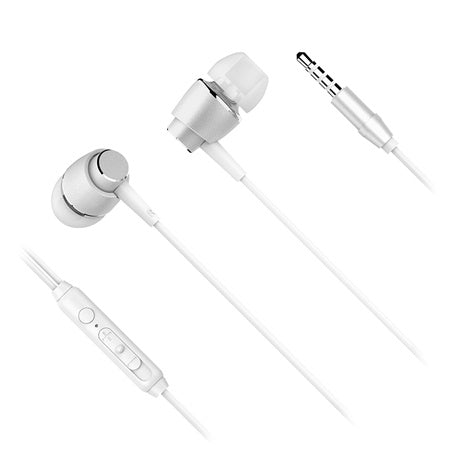 Căști in-ear cu microfon cu difuzor de 10 mm și conector 3,5 mm Kruger Matz KMPB1-W