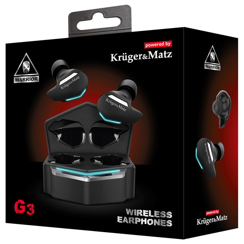 Căști Bluetooth 5.0 TWS G3 cu microfon și carcasă de încărcare Kruger Matz KMPG3