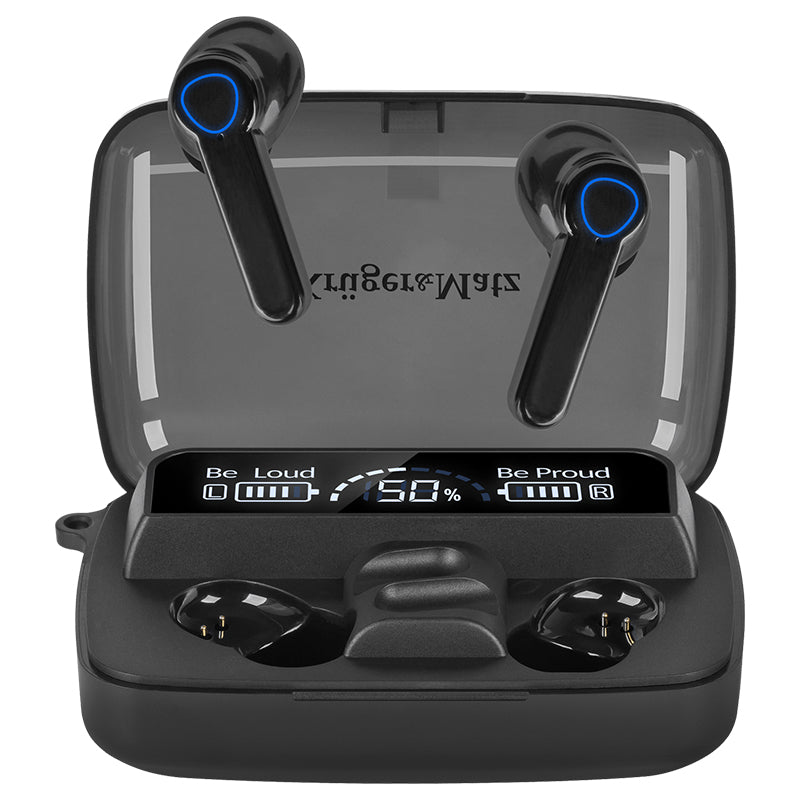 Căști Bluetooth 5.3 cu stație de încărcare tip power bank M19 Kruger Matz KMPM19