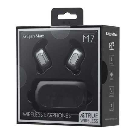 Căști true wireless M7 cu Bluetooth 4.1 și microfon Kruger Matz KMPM7
