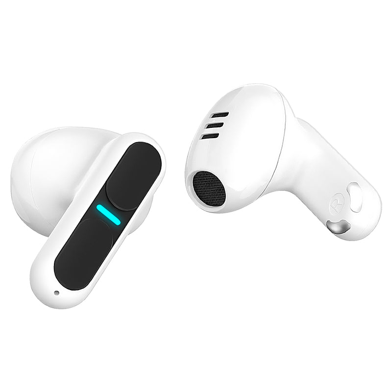 Căști Bluetooth 5.3 TWS M8 albe cu stație de încărcare Kruger Matz KMPM8-W