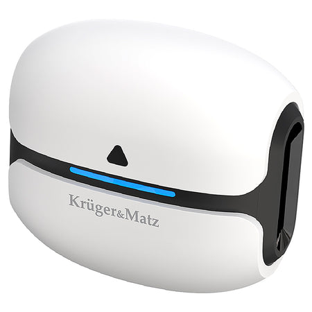 Căști Bluetooth 5.3 TWS M8 albe cu stație de încărcare Kruger Matz KMPM8-W