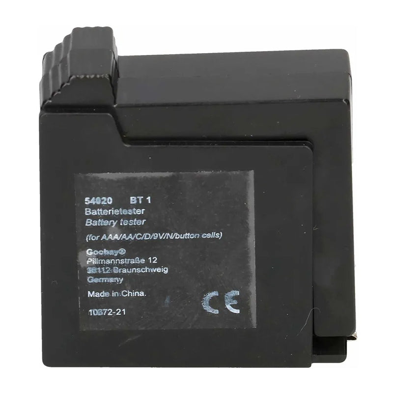 Tester de baterii pentru baterii AAA, AA, C, D, 9V și tip buton GOOBAY KOM-54020