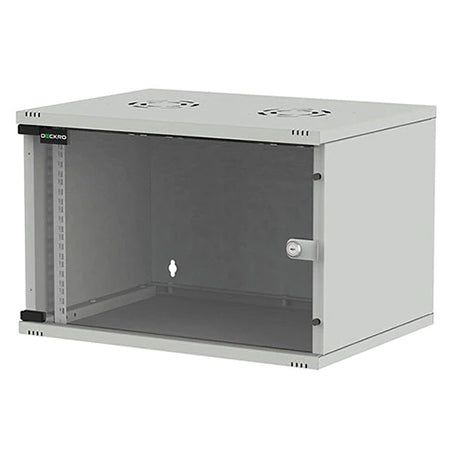 Rack de perete 4U 19 inch cu ușă de sticlă și laterale detașabile DEKRO KOM-544004