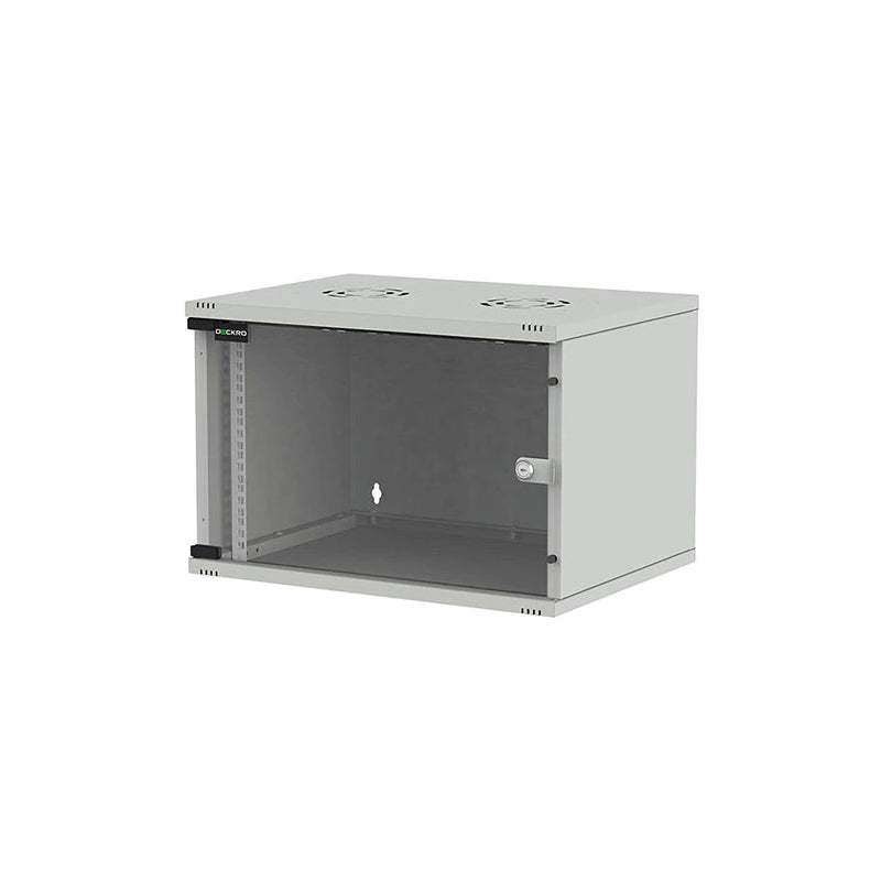 Rack de perete 4U 19 inch cu ușă de sticlă și laterale detașabile DEKRO KOM-544004