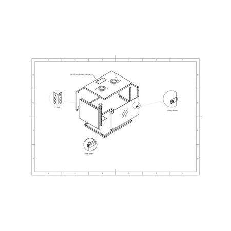 Rack de perete 4U 19 inch cu ușă de sticlă și laterale detașabile DEKRO KOM-544004