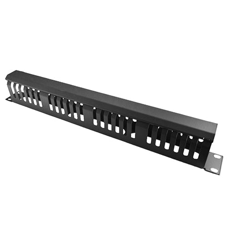 Ghidaj orizontal patchcord cu capac 1U Emtex KOM-EMT063