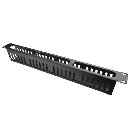Ghidaj orizontal patchcord cu capac 1U Emtex KOM-EMT063