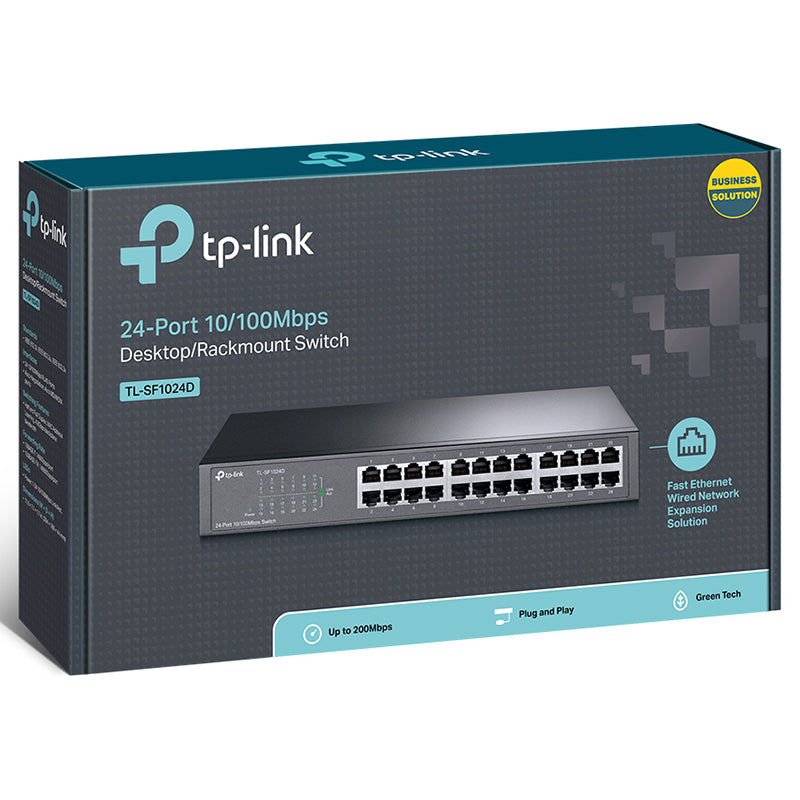 Switch cu 24 de porturi RJ45 10/100 Mbps TL-SF1024D TP-Link KOM-SF1024D