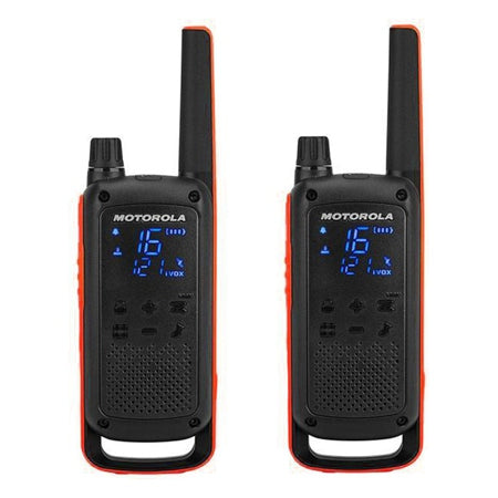 Set 2 stații radio PMR TALKABOUT T82 cu 16 canale și rază până la 10 km Motorola KOM-T82