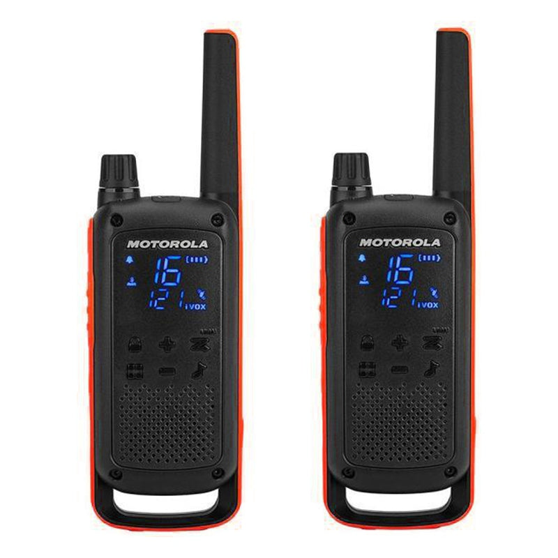 Set 2 stații radio PMR TALKABOUT T82 cu 16 canale și rază până la 10 km Motorola KOM-T82
