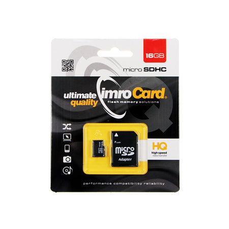 Card microSD clasa 10 UHS-1 cu adaptor SD Imro