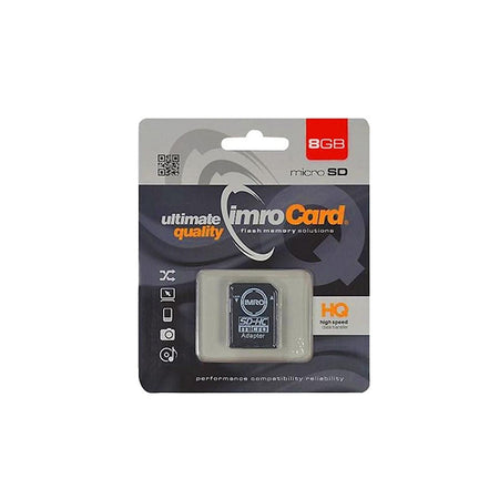 Card microSD clasa 10 UHS-1 cu adaptor SD Imro