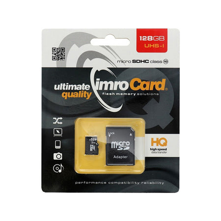 Card microSD clasa 10 UHS-1 cu adaptor SD Imro