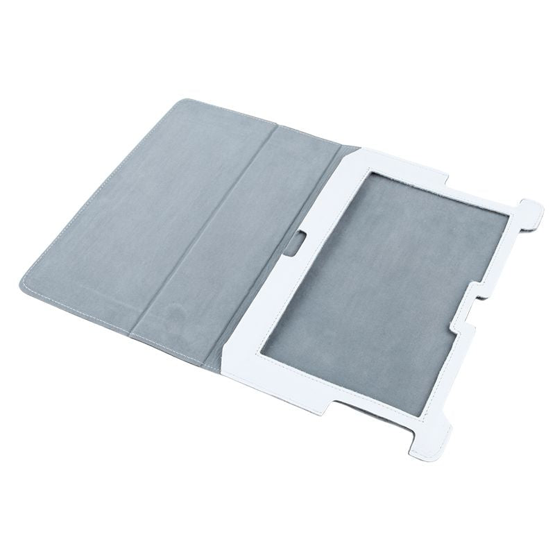 Husă din piele ecologică albă pentru Samsung Galaxy Tab P5100 KOM0429