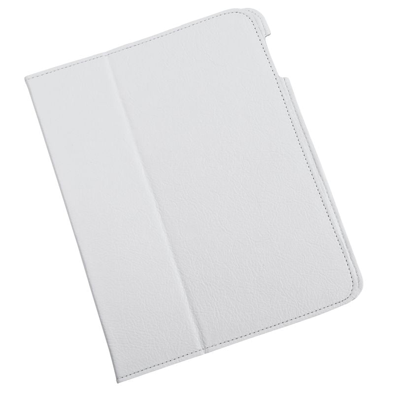 Husă din piele naturală albă pentru Apple iPad 2 KOM0446