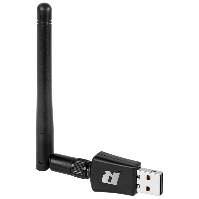 Adaptor USB WiFi cu antenă externă de 2 dBi pe benzi de 2,4/5 GHz Rebel KOM0640-5