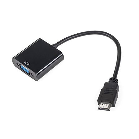 Adaptor HDMI tată la VGA mamă cu audio stereo jack 3,5 mm KOM0843
