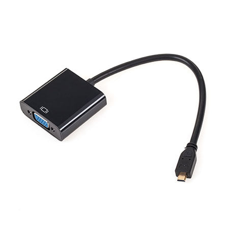Adaptor micro HDMI tată la VGA mamă cu audio KOM0844