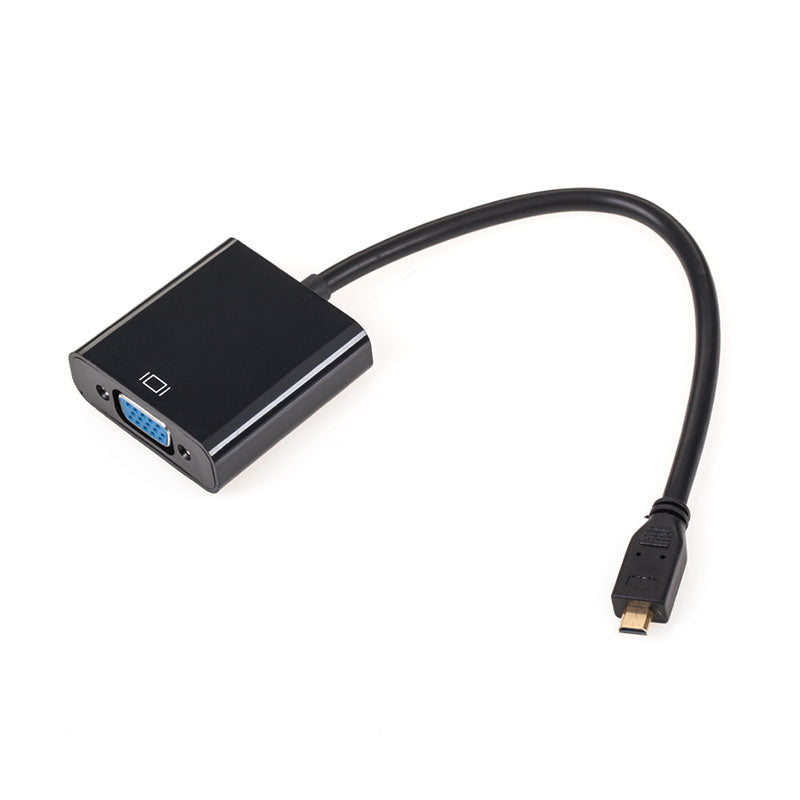 Adaptor micro HDMI tată la VGA mamă cu audio KOM0844