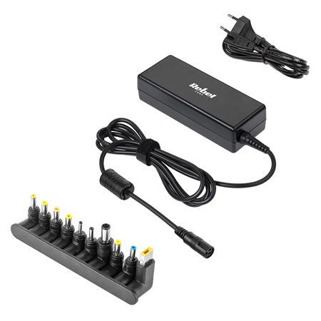 Alimentator automat pentru laptop de 90 W cu 10 mufe și selecție automată a tensiunii Rebel KOM0939-90