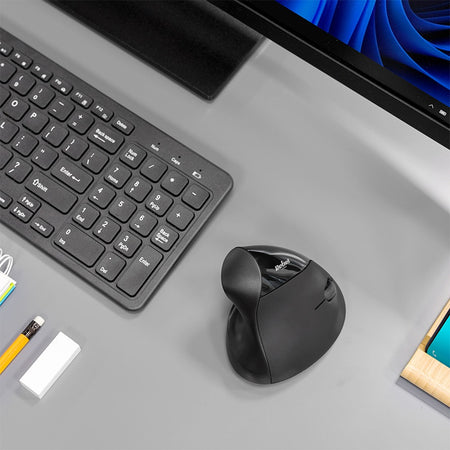 Mouse vertical wireless WM500, ergonomic, Rebel KOM1007