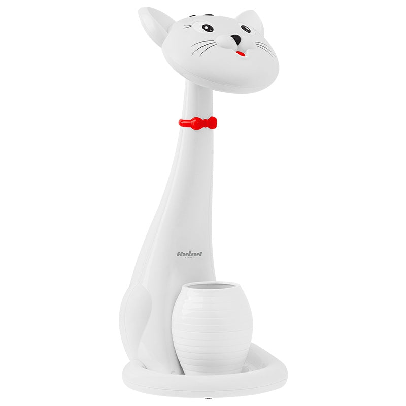 Lampă LED birou pentru copii model pisică, reglabilă, Rebel KOM1014.2