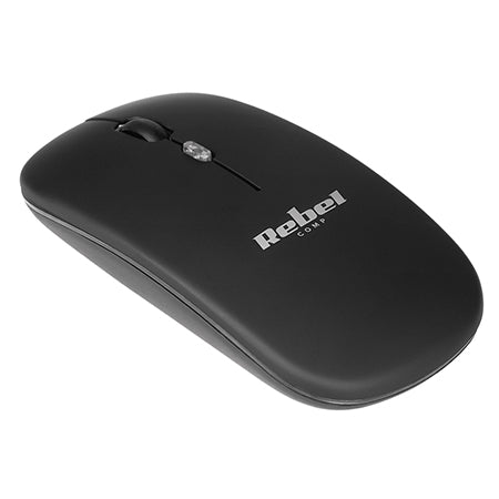 Mouse wireless optic 1600 DPI model WM210 KOM1022 ergonomic pentru PC, Rebel