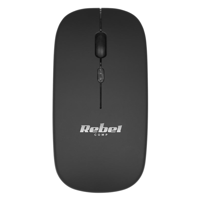 Mouse wireless optic 1600 DPI model WM210 KOM1022 ergonomic pentru PC, Rebel