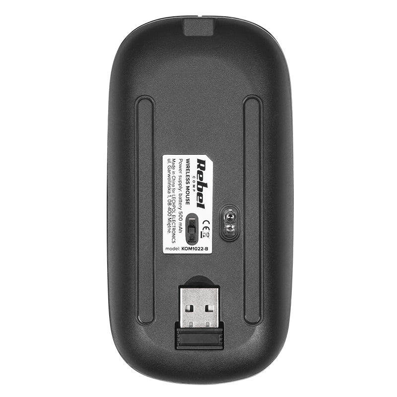 Mouse wireless optic 1600 DPI model WM210 KOM1022 ergonomic pentru PC, Rebel