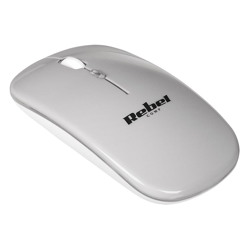 Mouse wireless optic 1600 DPI model WM210 KOM1022 ergonomic pentru PC, Rebel