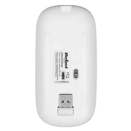 Mouse wireless optic 1600 DPI model WM210 KOM1022 ergonomic pentru PC, Rebel