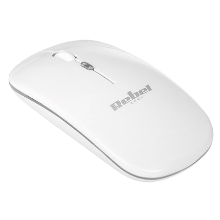 Mouse wireless optic 1600 DPI model WM210 KOM1022 ergonomic pentru PC, Rebel