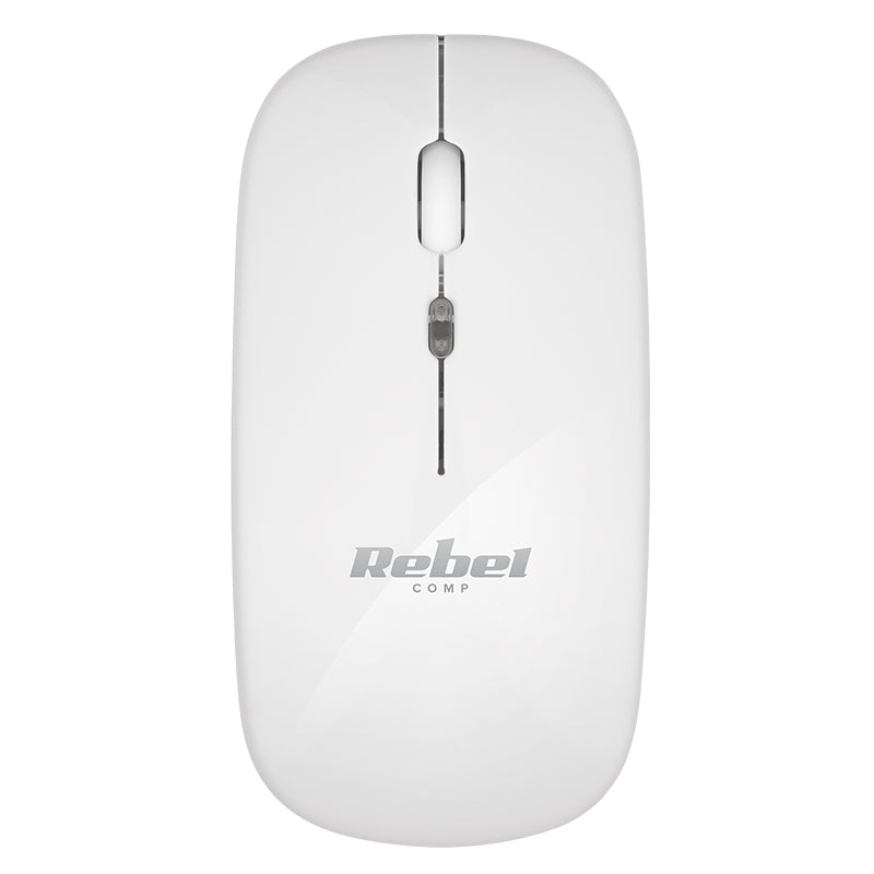 Mouse wireless optic 1600 DPI model WM210 KOM1022 ergonomic pentru PC, Rebel