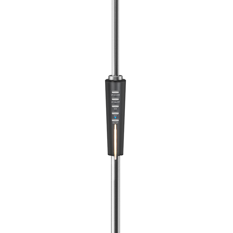 Lampă de podea LED reglabilă, 12W+3W, butoane tactile, Rebel KOM1025