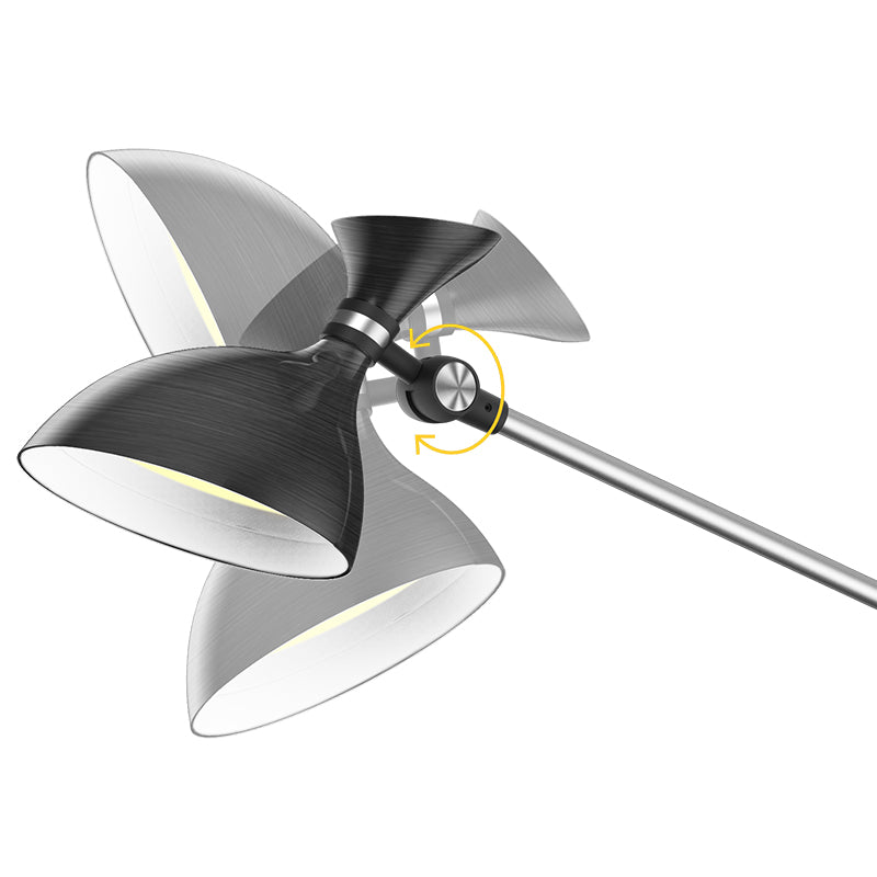 Lampă de podea LED reglabilă, 12W+3W, butoane tactile, Rebel KOM1025