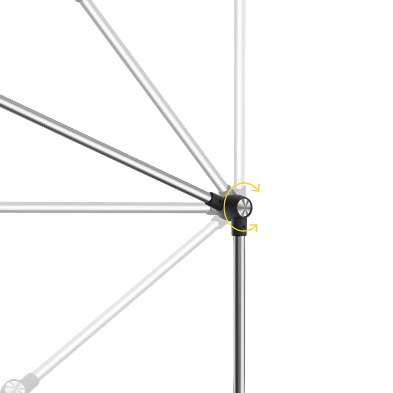 Lampă de podea LED reglabilă, 12W+3W, butoane tactile, Rebel KOM1025