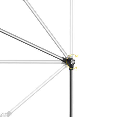 Lampă de podea LED reglabilă, 12W+3W, butoane tactile, Rebel KOM1025