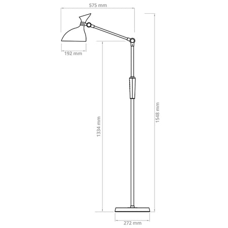 Lampă de podea LED reglabilă, 12W+3W, butoane tactile, Rebel KOM1025