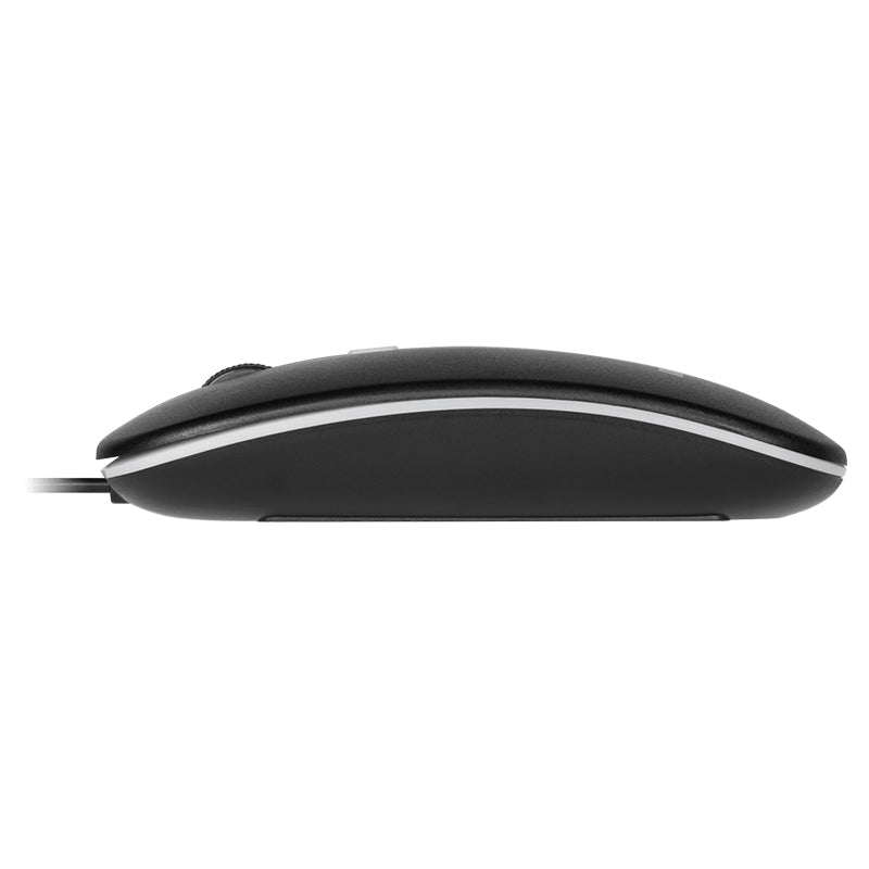 Kit tastatură și mouse cu fir WDS200 cu conexiune USB și mouse optic 1600 dpi Rebel KOM1027