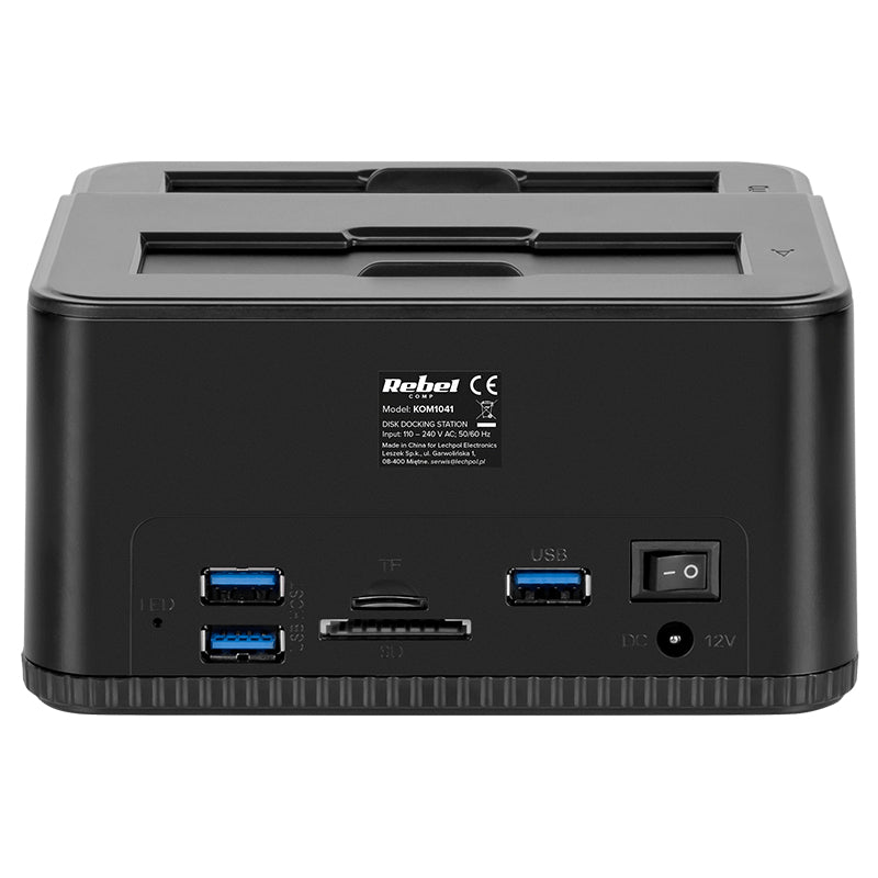 Stație de andocare HDD/SSD cu USB 3.0 și funcție de clonare Rebel KOM1041